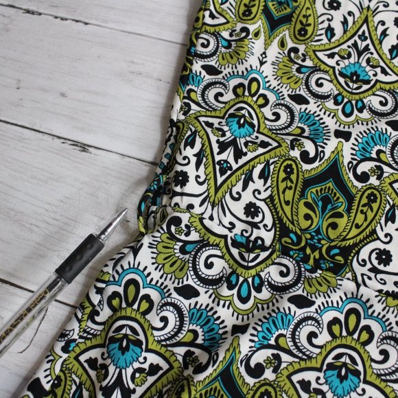 Apt. 9 Women's Sleeveless Wrap Top Size M Paisley Floral - Picture 3 of 4